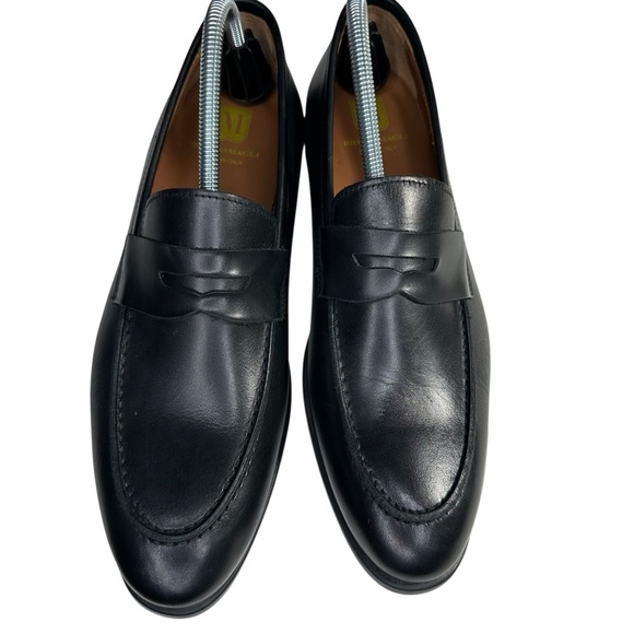 Bruno Magli Men\'s Black Leather Ricci Penny Loafer. Sz: 9 main image 6